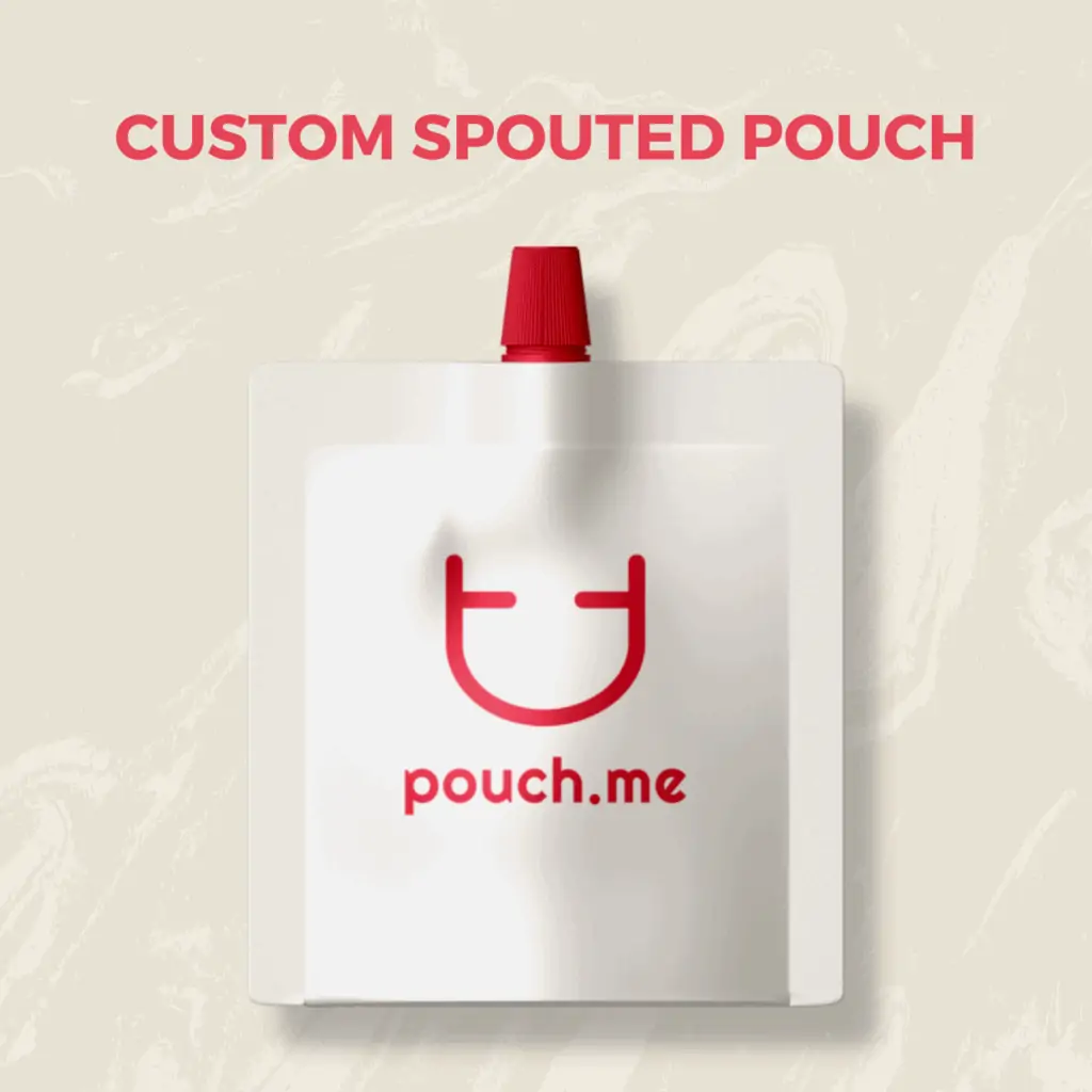 Solo shot of custom spouted pouch