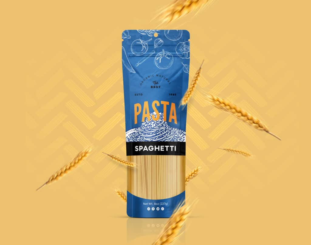 Custom Printed Pasta Bag of Spaghetti